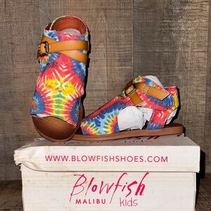BLOWFISH Kids Tie-Dye Sandals-size 10‎ NIB